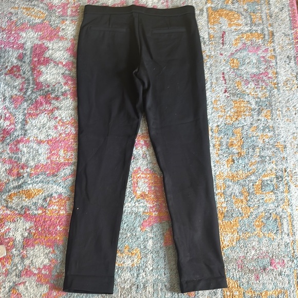 Black stretchy Slim Fit Pants with Zipper Pockets - Picture 4 of 4